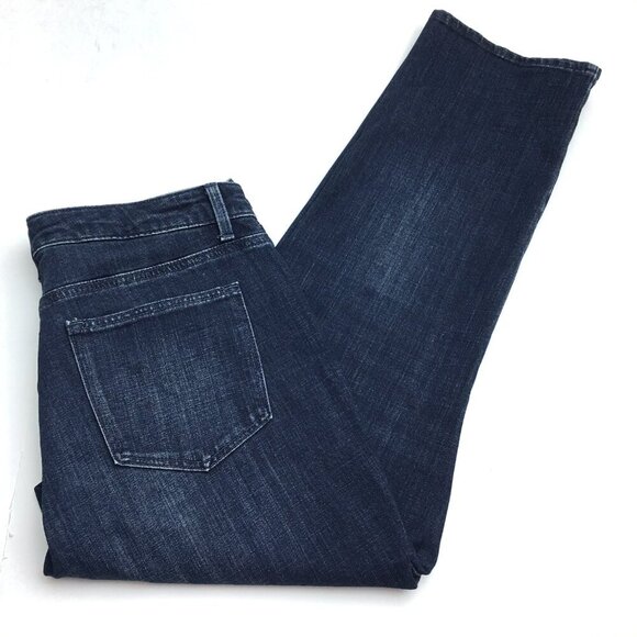 Talbots Women's Jeans Curvy Straight Leg Stretch Dark Wash size 14P length 28" - Picture 9 of 9